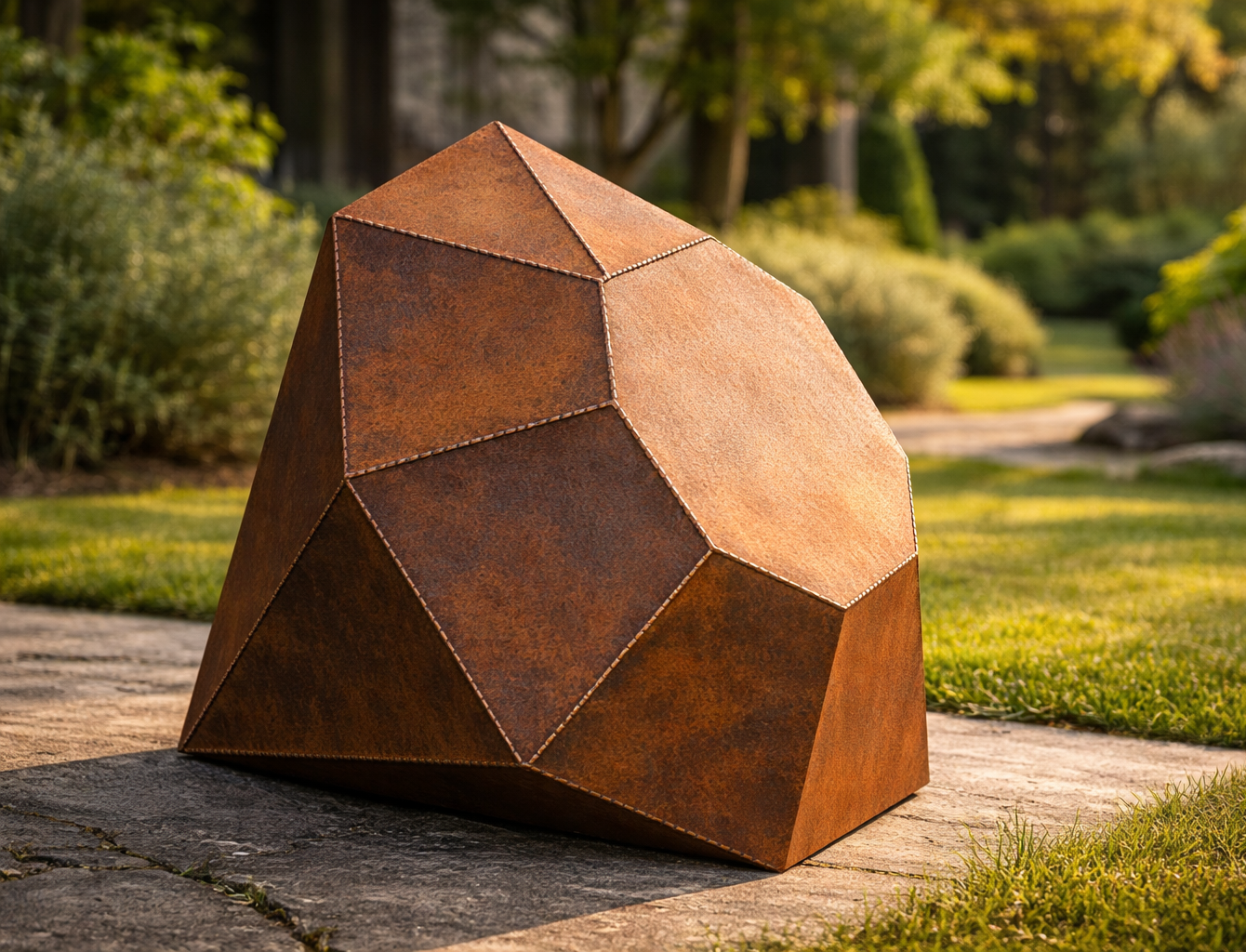 Kovový designový předmět – Diamant (polygonální design) - Obrázek 2